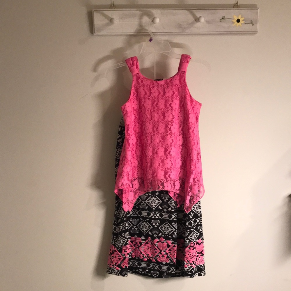 Girls two piece dress outfit size 7–8